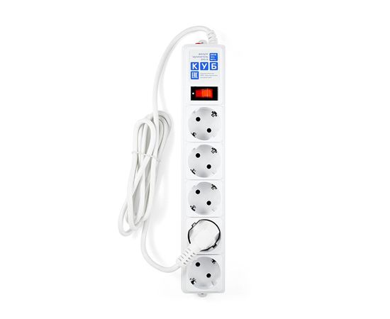  Сетевой фильтр Powercube SPG-B-15-WHITE 5м (5 розеток) белый (коробка) 