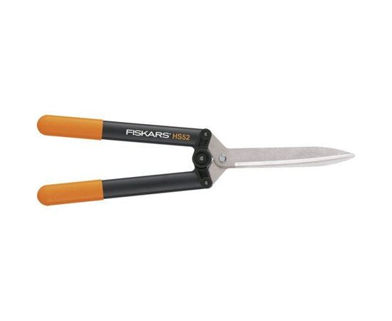  Ножницы для живой изгороди Fiskars PowerLever HS52 черный/оранжевый (1001564) 
