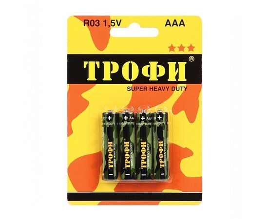  Батарейка AAA Трофи LR03 ENERGY POWER Alkaline (4-BL) (40/960) (14305) 
