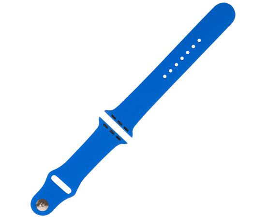  Ремешок силиконовый MB для Apple watch – 42-44 mm (S3/S4/S5 SE/S6), синий 