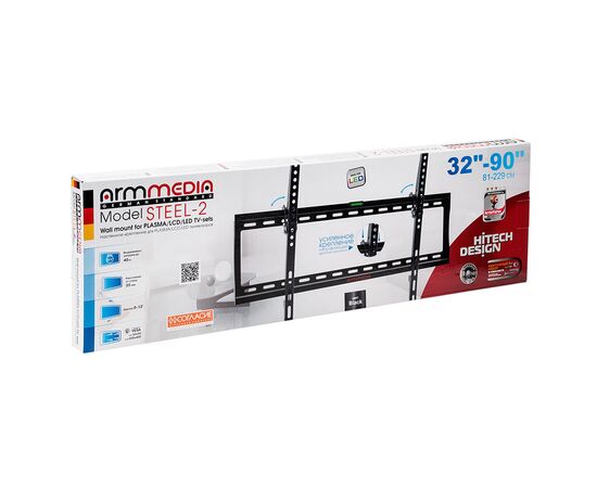  Кронштейн Arm Media STEEL-2 new черный 32"-90" макс.40кг наклон 