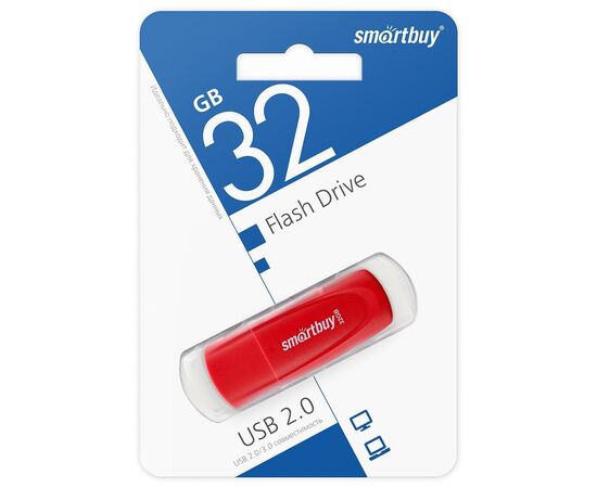  Флэш накопитель USB 32 Гб Smart Buy Scout (red) () 