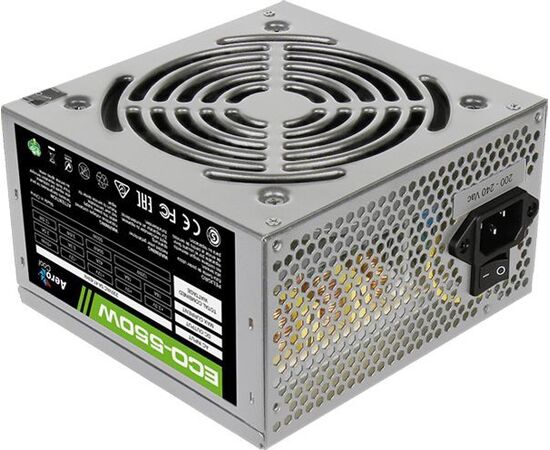  Блок питания Aerocool ECO-550W ATX v2.3 Haswell, fan 12cm, 400mm cable, power cord, 20+4P, 12V 4+4P, 1x PCI-E 6+2P, 4x SATA, 3x PATA, 1x F 