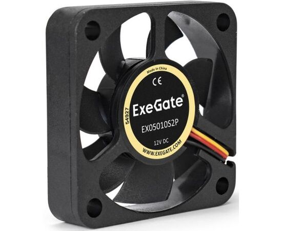  Вентилятор Exegate EX05010S2P EX283365RUS 50x50x10 мм, подшипник скольжения, 2pin, 4500RPM, 24dBA 