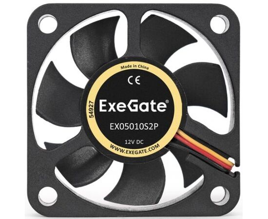  Вентилятор Exegate EX05010S2P EX283365RUS 50x50x10 мм, подшипник скольжения, 2pin, 4500RPM, 24dBA 