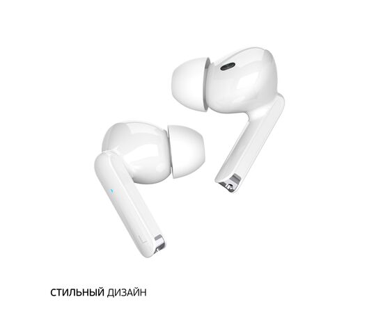  Беспроводные наушники с микрофоном Air Space, TWS, BT 5.1, 300 мАч, белый, Deppa, 44177 