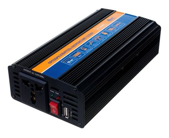  Инвертор автомобильный Kraft KT 835666 12/220V 1000W 