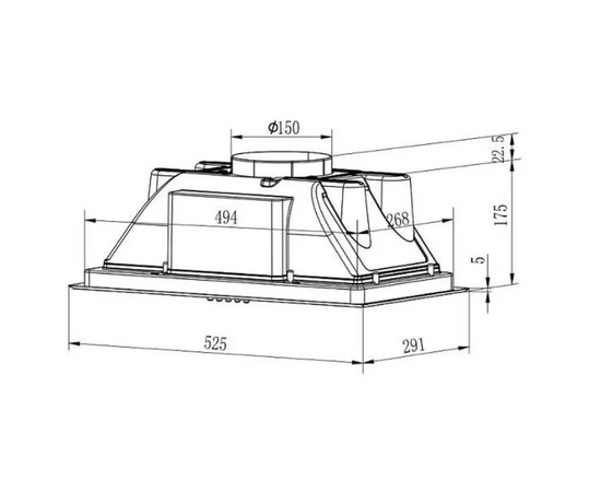  Вытяжка Evelux Margit 60 B 