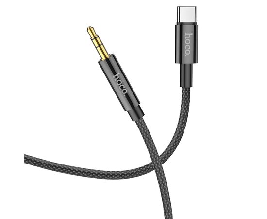  Аудиокабель HOCO UPA19 AUX Jack 3.5 (m) - Type-C (m), 1 м, черный 