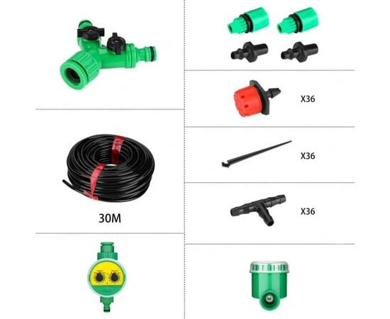  Система полива DEKO 065-0958 (комплект для капельного полива DKI30, шаровой таймер DKIT04) 