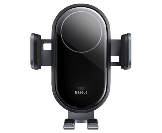  Автомобильный держатель BASEUS Light Chaser Wireless Charging, зажимной с беспроводной зарядкой, 15W, на воздуховод, черный 
