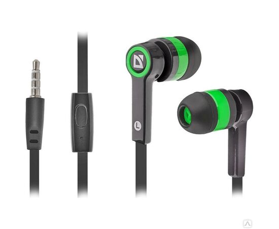  Гарнитура DEFENDER Pulse 420 Black/Green 63422 