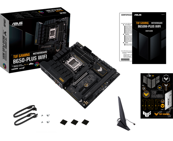  MB sAM5 ASUS TUF GAMING B650-PLUS WIFI ATX 4xDDR5 2xPCIEx16 2хPCIEx1 3xM.2 2xUSB-C DP HDMI 2.5GLAN Wi-Fi 6 (90MB1BZ0-M0EAY0) 