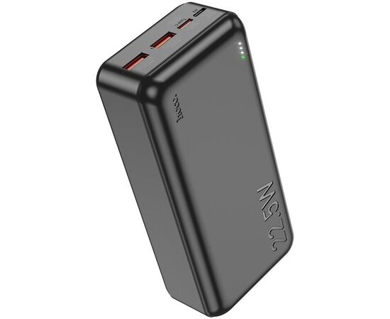  Аккумулятор внешний HOCO J101B Astute, 30000mAh, Cool, PD20 Вт, QC3.0, цвет: чёрный (1/30) 