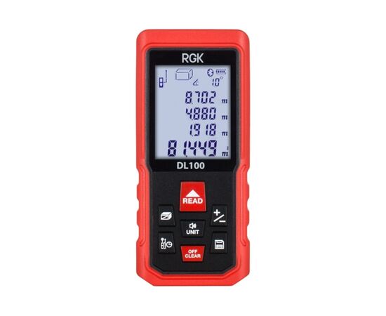  Лазерный дальномер RGK DL100 (4610011875076) с угломером 