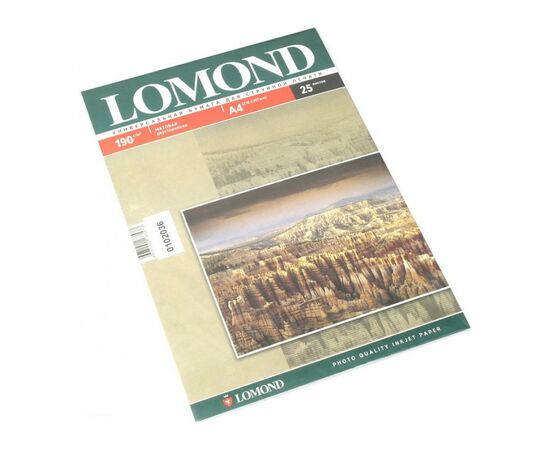  Фотобумага Lomond 0102036 A4/190г/м2/25л./белый матовое для струйной печати 