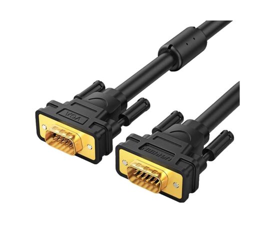  Кабель UGREEN VG101 11646 VGA Male to Male Cable 2m Black 