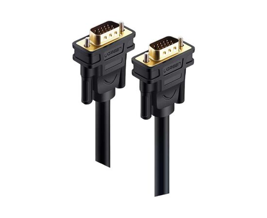  Кабель UGREEN VG101 11646 VGA Male to Male Cable 2m Black 
