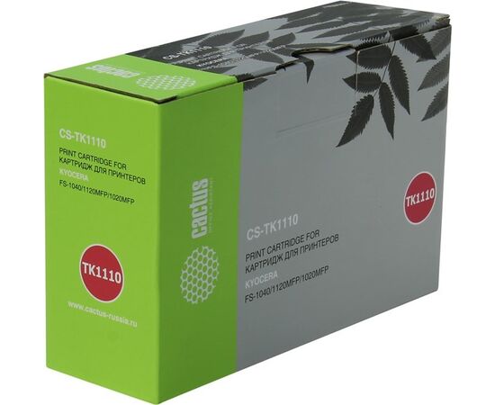  Тонер Картридж Cactus CS-TK1110BK черный для Kyocera Mita FS 1020MFP/1040/1120MFP (2500стр.) 