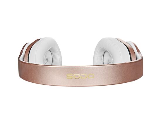  Беспроводные наушники/колонка SODO MH10, Bluetooth + AUX, розовое золото 