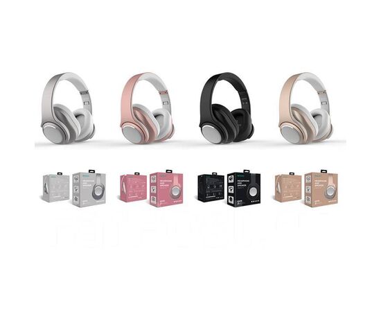  Беспроводные наушники/колонка SODO MH10, Bluetooth + AUX, розовое золото 