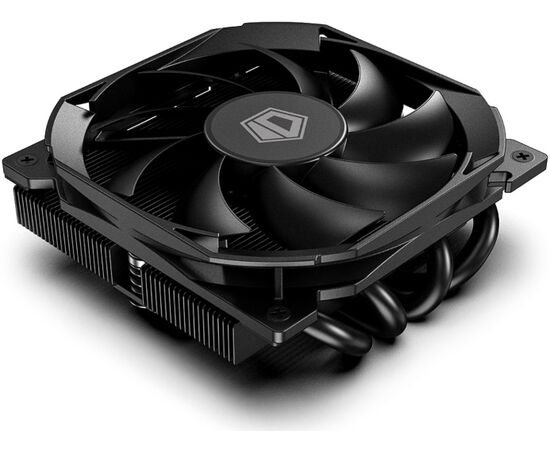  Кулер ID-COOLING IS-37-XT Black LGA1700/1200/115X/AM5/AM4 низкопрофильный высота 37mm (TDP 95W, PWM, 3 тепл.трубки прямого контакта, Fan 92m) 