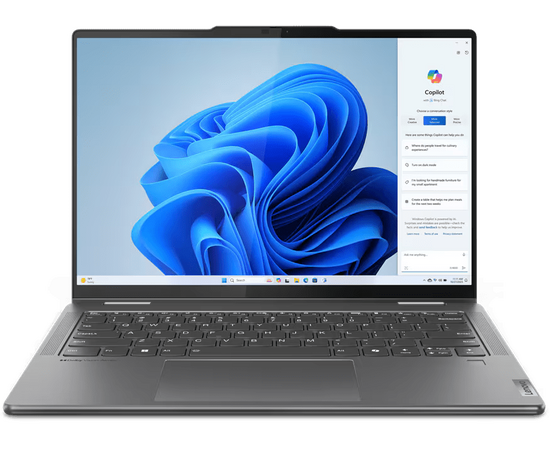  Ноутбук Lenovo Yoga 7 2-in-1 14AHP9 (83DK006RRK) 14"(1920x1200 IPS)/Touch/AMD Ryzen 8840HS(3.3Ghz)/16384Mb/1024SSDGb/noDVD/Int:AMD Radeon 780M 