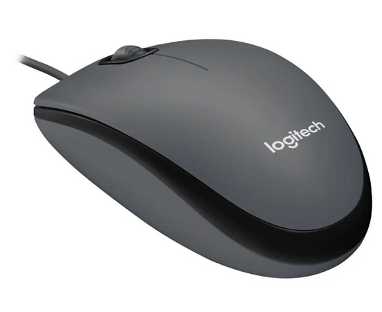  Мышь LOGITECH M90 (910-001793) проводная, серый 