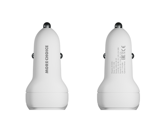  АЗУ  Smart 2USB 3.0A PD 20W+QC3.0 быстрая зарядка More Choice AC32QC (White) 