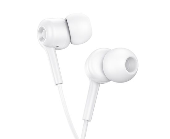  Наушники вакуумные AUX разъём с МК и рег.громкости длина 1.2м Hoco M82 (White) 