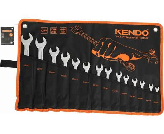  Набор комбинированных ключей KENDO 15246 14 шт 