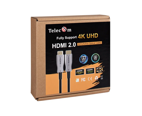  Активный оптический кабель HDMI 19M/M,ver. 2.0, 4K@60 Hz 40m Telecom  (1/10) 