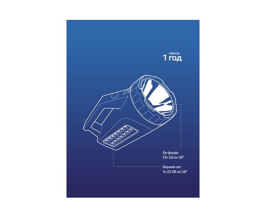  Фонарь-прожектор КОСМОС KOCACCU678EX 3Вт 