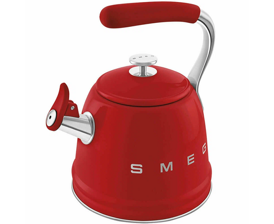  Чайник для плиты SMEG CKLW2001RD со свистком, 2,3л, красный 