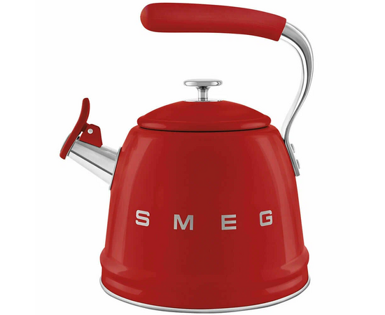  Чайник для плиты SMEG CKLW2001RD со свистком, 2,3л, красный 