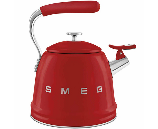  Чайник для плиты SMEG CKLW2001RD со свистком, 2,3л, красный 