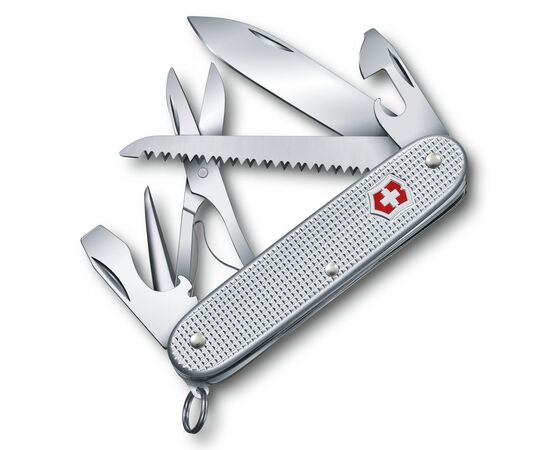  Нож перочинный Victorinox Farmer X Alox (0.8271.26) 93мм 10функций серебристый карт.коробка 