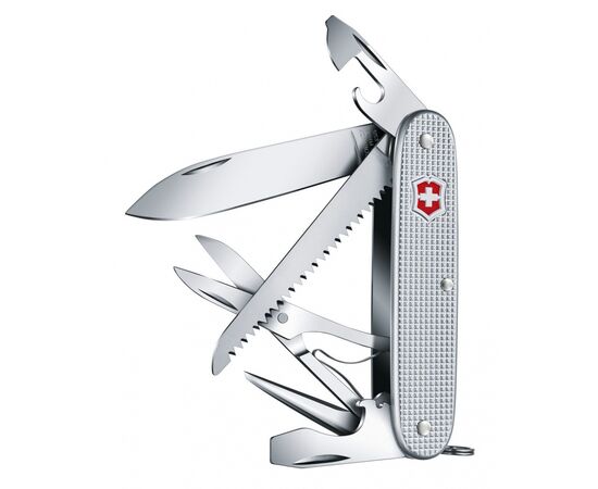  Нож перочинный Victorinox Farmer X Alox (0.8271.26) 93мм 10функций серебристый карт.коробка 