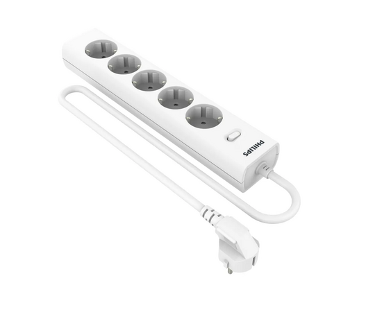  Сетевой фильтр Philips CHP2155WB/51 3м, 5 розеток белый (коробка) 