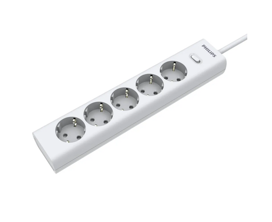  Сетевой фильтр Philips CHP2155WB/51 3м, 5 розеток белый (коробка) 