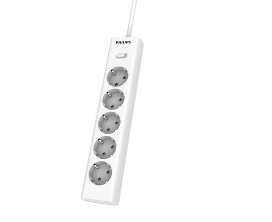  Сетевой фильтр Philips CHP2155WB/51 3м, 5 розеток белый (коробка) 