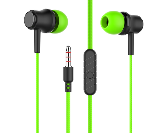  PURE Наушники вакуумные AUX разъём с МК без рег.громкости длина 1.2м More choice G16 (Green) 
