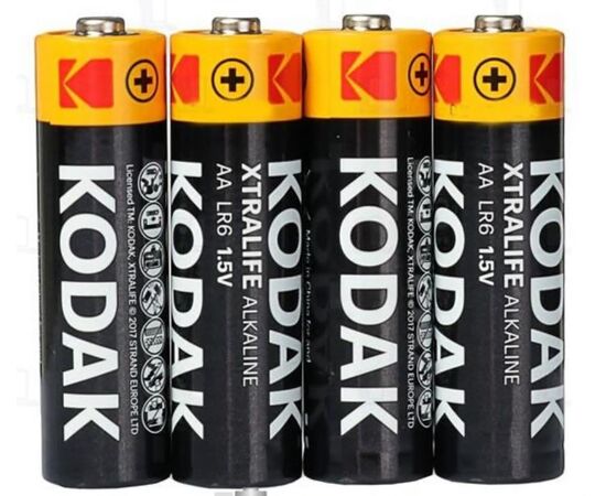  Батарейка Kodak XTRALIFE LR6 AA Shrink 4 Alkaline 1.5V (4/60/600/21600) 