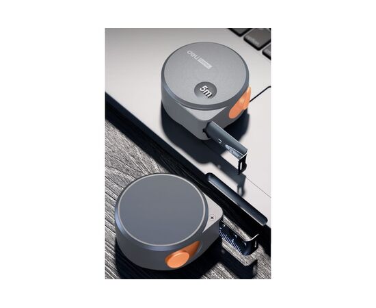  Рулетка Deli Home Series Gray HT8519C 5мх19мм 
