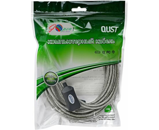  Кабель AOPEN ACU823-10m USB2 AM-AF 10m 