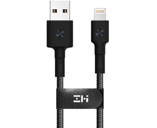  Кабель Xiaomi AL805/AL803 USB/Lightning ZMI MFi 100см 2,4A 12Вт Материал оплетки Braided PP Black 