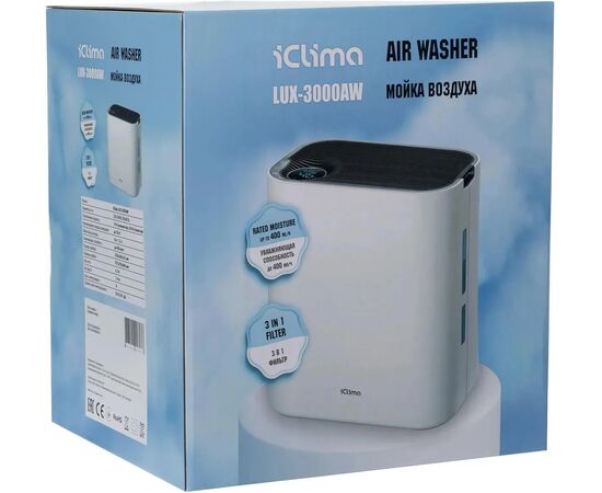  Мойка воздуха ICLIMA LUX-3000AW белый/черный 