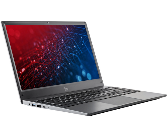  Ноутбук iRU Tactio 14RLH (2058880) 14", IPS, AMD Ryzen 3 3200U 2.6ГГц, 2 ядра, 8ГБ 512ГБ SSD, AMD Radeon, Free DOS, серый 
