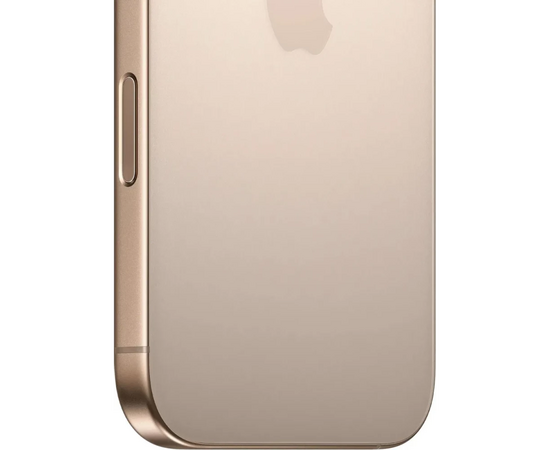  Смартфон Apple iPhone 16 Pro MYMX3J/A 128Gb бежевый титан 3G 4G 1Sim 6.3" 1206x2622 iOS 18 48Mpix 802.11 a/b/g/n/ac/ax/be NFC GPS Protect 