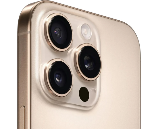  Смартфон Apple iPhone 16 Pro MYMX3J/A 128Gb бежевый титан 3G 4G 1Sim 6.3" 1206x2622 iOS 18 48Mpix 802.11 a/b/g/n/ac/ax/be NFC GPS Protect 